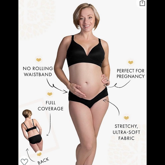Kindred Bravely Under The Bump Maternity Pregnancy Underwear Panties NWOT - Picture 2 of 5